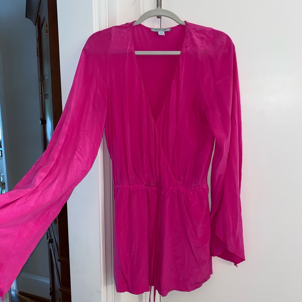 Hot pink romper